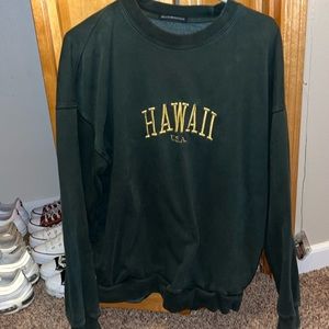 Green oversized brandy melville crewneck